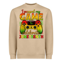 Mushroom I paused my game celebrate Juneteenth Heavyweight Sweatshirt - texasbilliewilder