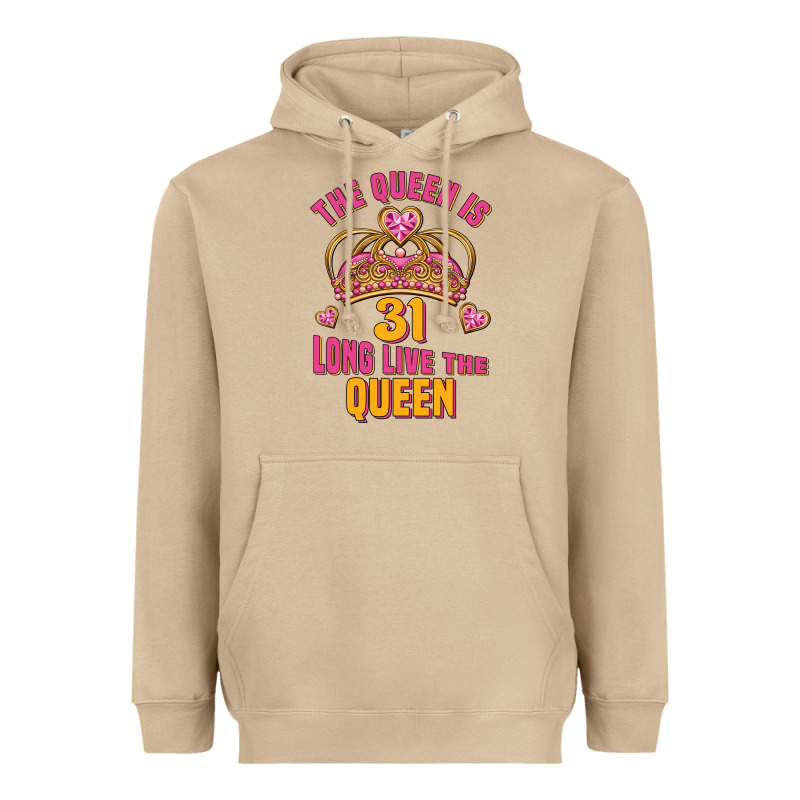 The Queen Is 31 Long Live The Queen Kopya Heavyweight Hoodie by Jasminsmagicworld | Teevron