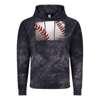 Cloud Black baseball brushstroke Vintage Hoodie - RanaPortraitStore