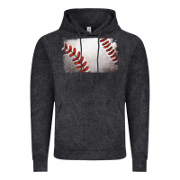 Vintage Black baseball brushstroke Vintage Hoodie - RanaPortraitStore