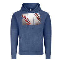 Vintage Denim baseball brushstroke Vintage Hoodie - RanaPortraitStore