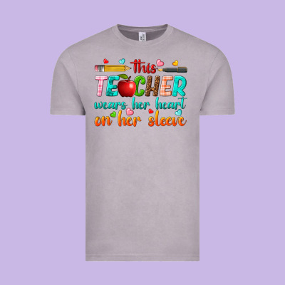 Vintage Tee this teacher wears her heart on her sleeve
