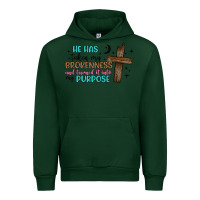 Forest Green he has taken my brokenness and turned it into my p Urban Hoodie - Artiststas