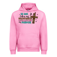 Fuchsia Pink he has taken my brokenness and turned it into my p Urban Hoodie - Artiststas