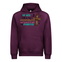 Mauve Wine he has taken my brokenness and turned it into my p Urban Hoodie - Artiststas