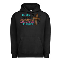 Pigment Black he has taken my brokenness and turned it into my p Urban Hoodie - Artiststas