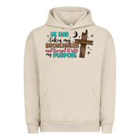 Pigment French Oak he has taken my brokenness and turned it into my p Urban Hoodie - Artiststas