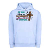 Pigment Grape Ice he has taken my brokenness and turned it into my p Urban Hoodie - Artiststas