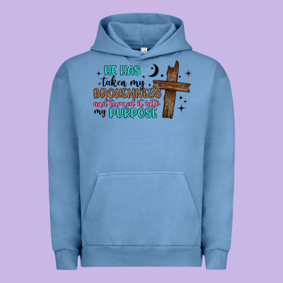He Has Taken My Brokenness And Turned It Into My P Urban Hoodie Designed By Artiststas