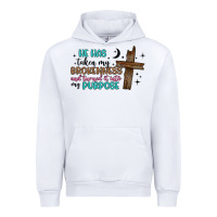 White he has taken my brokenness and turned it into my p Urban Hoodie - Artiststas