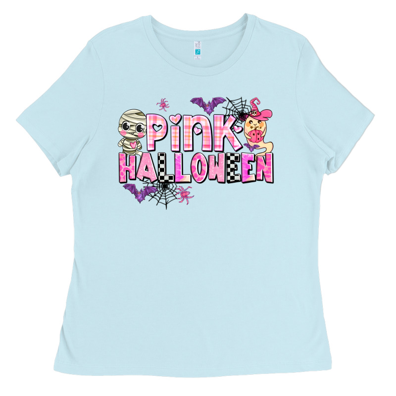 Pink Halloween Ladies Tee by AdoDesignShop | Teevron