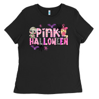 Black pink halloween Ladies Tee - AdoDesignShop