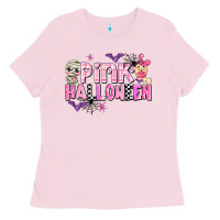 Bubblegum Pink pink halloween Ladies Tee - AdoDesignShop