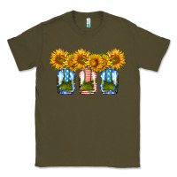 Army Green american sunflower mason jar Classic Tee - HRA Design Shop