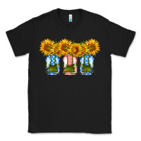 Black american sunflower mason jar Classic Tee - HRA Design Shop