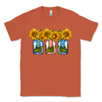 Copper american sunflower mason jar Classic Tee - HRA Design Shop