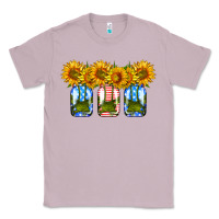 Lilac american sunflower mason jar Classic Tee - HRA Design Shop