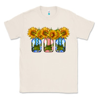 Natural american sunflower mason jar Classic Tee - HRA Design Shop