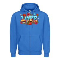 True Royal love summer Zipper Hoodie - AdoDesignShop