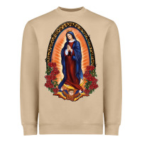 Mushroom Our Lady Of Guadalupe Heavyweight Sweatshirt - RanaPortraitStore