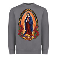 Storm Our Lady Of Guadalupe Heavyweight Sweatshirt - RanaPortraitStore