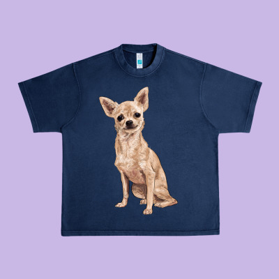 Chihuahua Urban Heavy Tee Designed By Ranaportraitstore