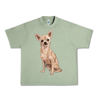 Oil Green chihuahua Urban Heavy Tee - RanaPortraitStore