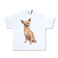 White chihuahua Urban Heavy Tee - RanaPortraitStore