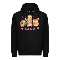 Black mexican pan dulce cartoon characters Premium Hoodie - MaliasSmallBusiness