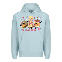 Blue Mist mexican pan dulce cartoon characters Premium Hoodie - MaliasSmallBusiness