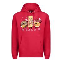 Cardinal mexican pan dulce cartoon characters Premium Hoodie - MaliasSmallBusiness