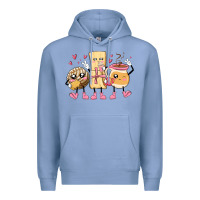 Colony Blue mexican pan dulce cartoon characters Premium Hoodie - MaliasSmallBusiness