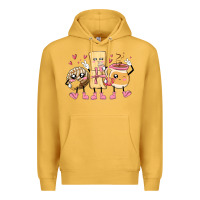Mustard mexican pan dulce cartoon characters Premium Hoodie - MaliasSmallBusiness