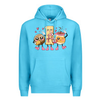 Ocean Blue mexican pan dulce cartoon characters Premium Hoodie - MaliasSmallBusiness