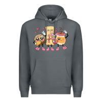 Rock mexican pan dulce cartoon characters Premium Hoodie - MaliasSmallBusiness
