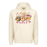 Tofu mexican pan dulce cartoon characters Premium Hoodie - MaliasSmallBusiness