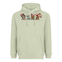Matcha Western Floral Mama Heavyweight Hoodie - LillyAllenDesigns