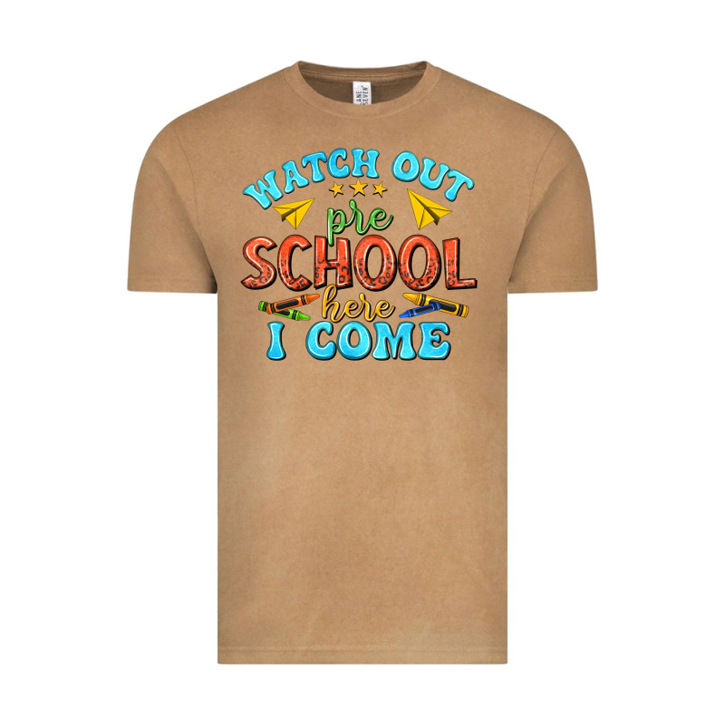 Watch Out Pre School Here I Come Vintage Tee by texasbilliewilder | Teevron