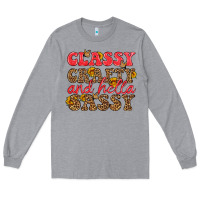 Heather Grey classy crafty and hella sassy Long Sleeve Tee - HRA Design Shop