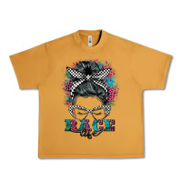 Peanut Butter race life  messy bun Urban Heavy Tee - BarkalooDesign