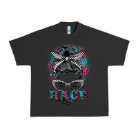 Pigment Black race life  messy bun Urban Heavy Tee - BarkalooDesign