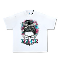 White race life  messy bun Urban Heavy Tee - BarkalooDesign