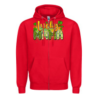 Red lucky mama Zipper Hoodie - Artiststas