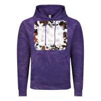 Cloud Purple black and brown cowhide Vintage Hoodie - RanaPortraitStore