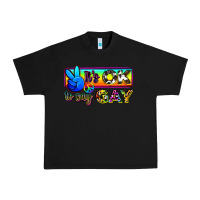 Black it's ok to say gay Urban Heavy Tee - Zillion Design Studio