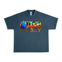 Midnight Navy it's ok to say gay Urban Heavy Tee - Zillion Design Studio