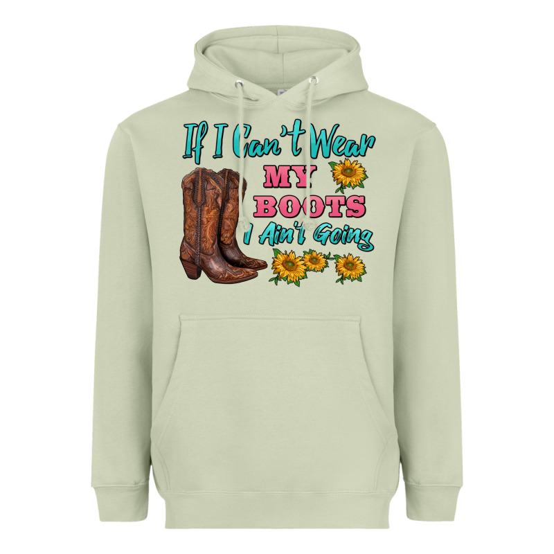 If I Can't Wear My Boots I Ain't Going Heavyweight Hoodie by BarkalooDesign | Teevron
