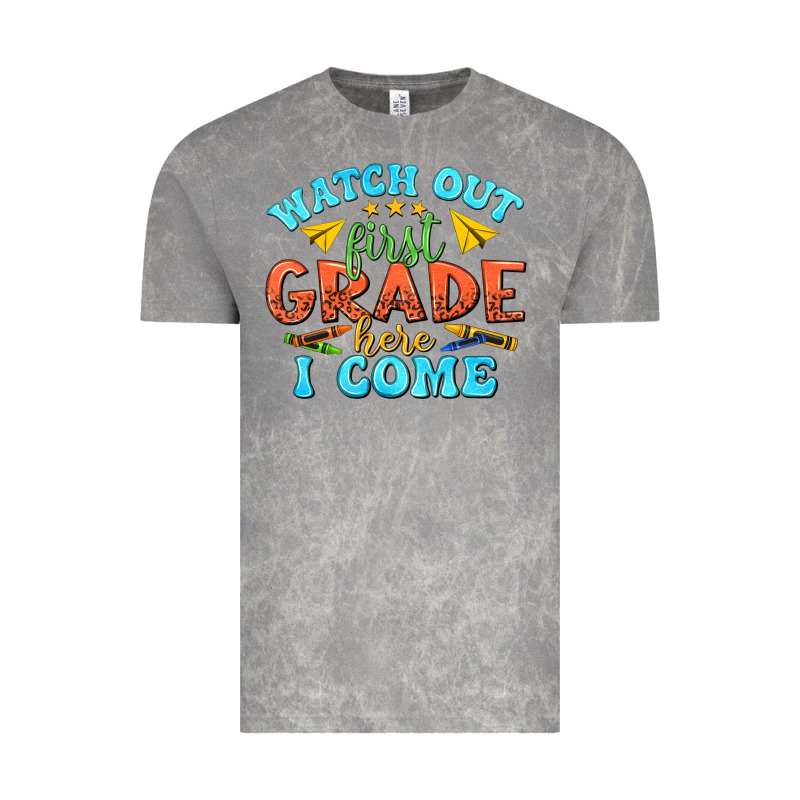 Watch Out First Grade Here I Come Vintage Tee by texasbilliewilder | Teevron