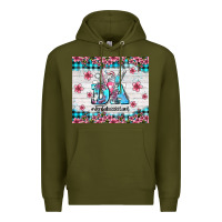 Army Green da dental assistant dentist element with flowers Premium Hoodie - AdoDesignShop