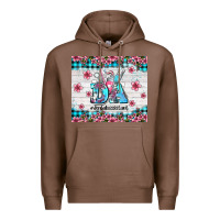 Chestnut da dental assistant dentist element with flowers Premium Hoodie - AdoDesignShop